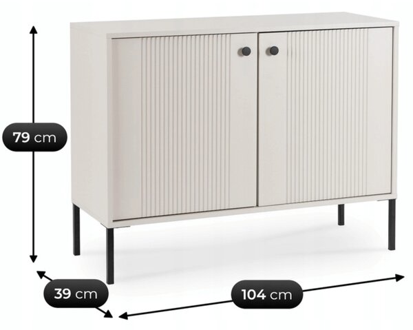 SOFT komód 104 cm, kasmír