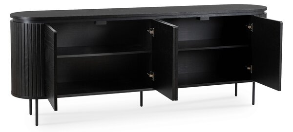 BECK komód 200 cm, fekete