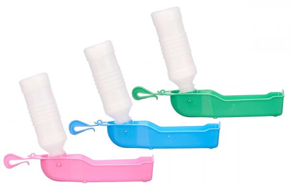 ANIMAL utazós palack kutyáknak 250 ml, rózsaszín