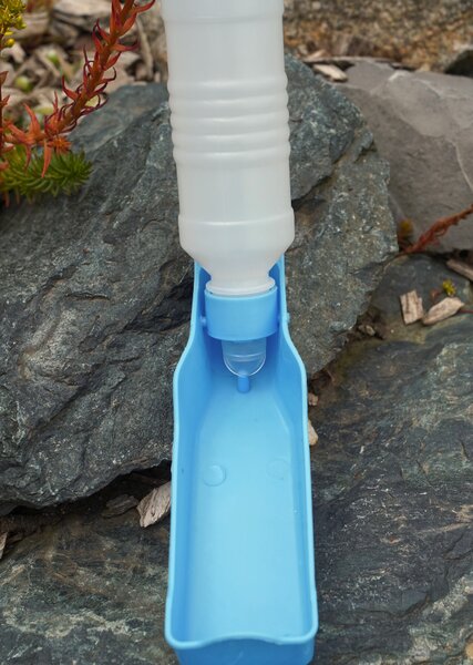 ANIMAL utazós palack kutyáknak 250 ml, rózsaszín