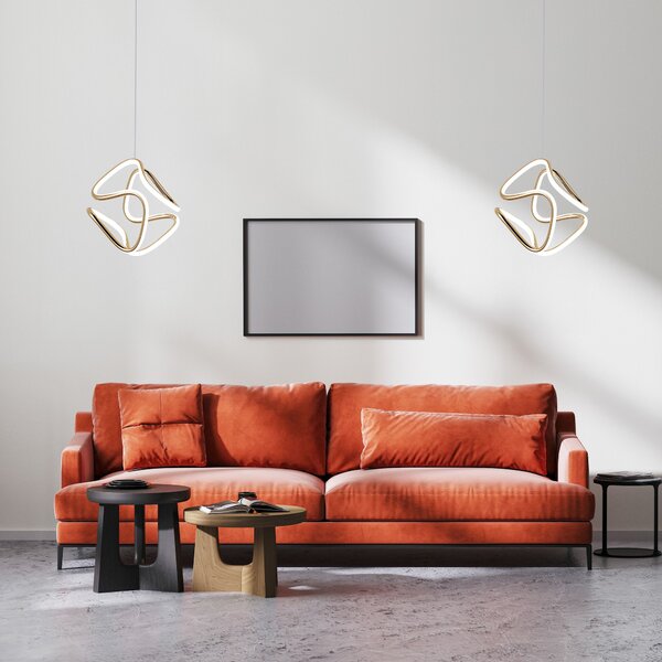 Toolight Toollight, LED mennyezeti lámpa 25x29cm, 4000K, G067-CP, fényes arany, OSW-08666