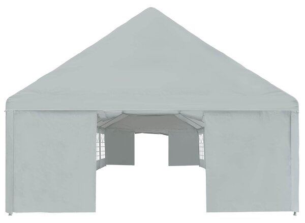 Sátor textil váz nélkül Szürke 10 x 5 m PE