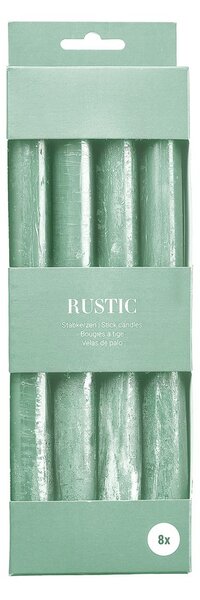 RUSTIC gyertya 8 darab, eukaliptusz