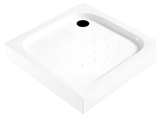 Klonberg 80x80 cm-es szögletes akril zuhanytálca 80x80 cm