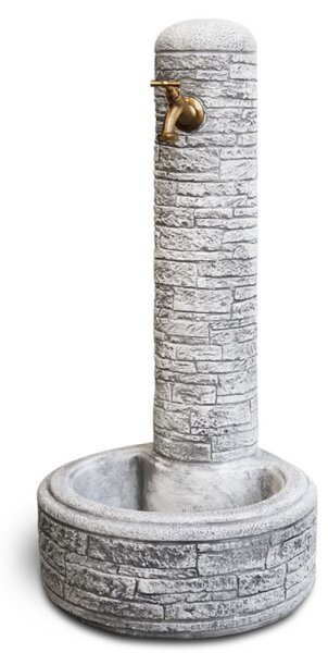 Brumano beton kerti állókút, szürke