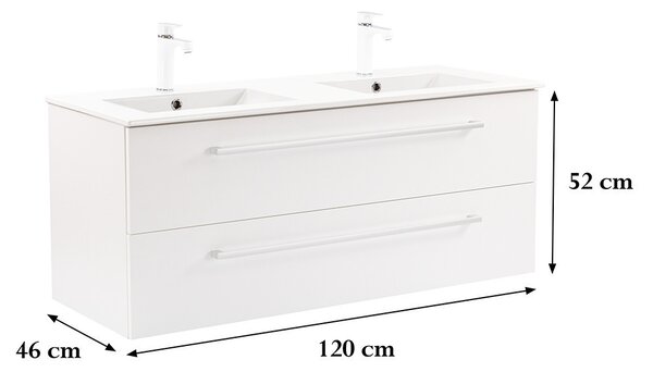Vario Clam 120 alsó szekrény mosdóval