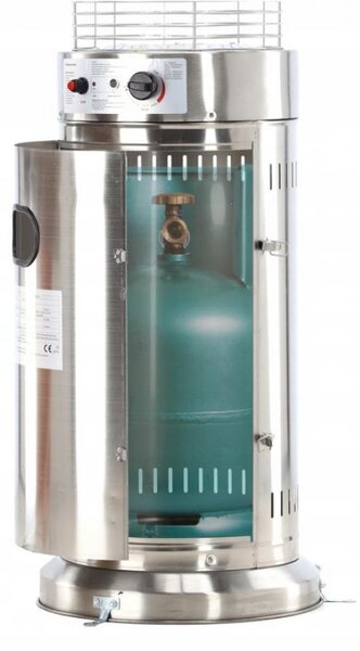 JAKS ROZSDAMENTES ACÉL TERASZFŰTŐ 180CM GAZ6387