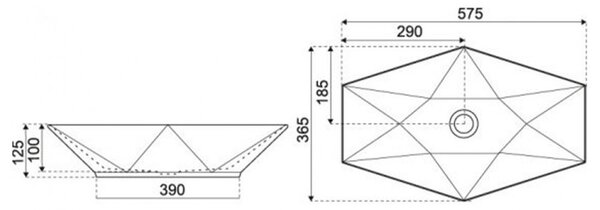 KR-570 kerámia design mosdó