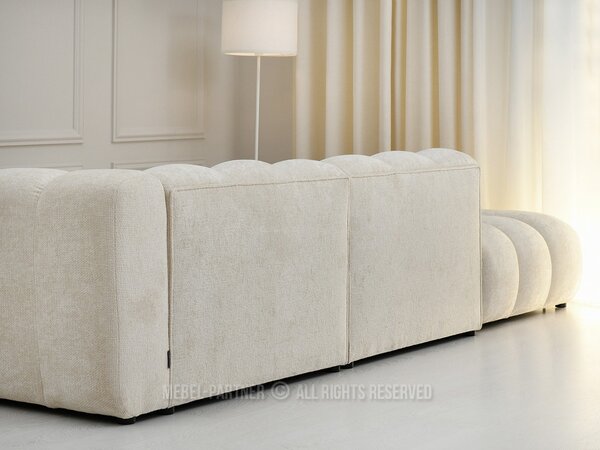 Sarokkanapé Organice (krém + fekete)