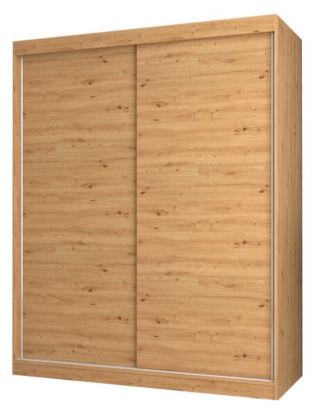 Aldabra IGA 160 B tolóajtós gardróbszekrény 120x61x200, sima, tölgy