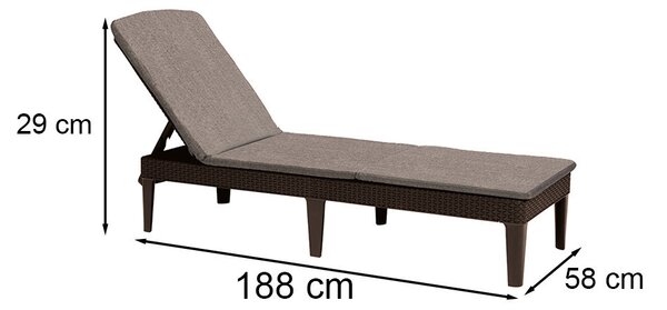 Jaipur kerti nyugágy párnával