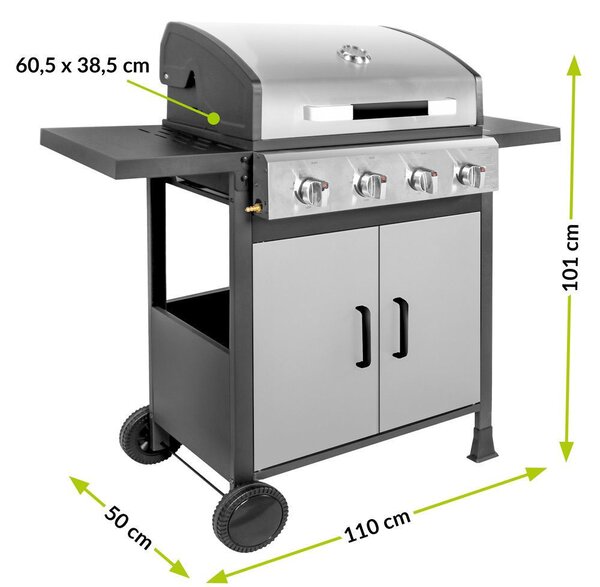 Brenner BR-G4N 4 égős gázgrill