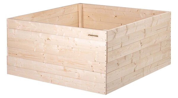 ATMOWOOD Fa magaságyás 120 x 120 x 60 cm
