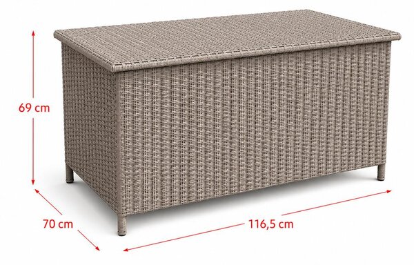 AVENBERG DOCK Rattan tárolódoboz