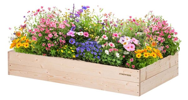 ATMOWOOD Fa magaságyás 120 x 60 x 20 cm