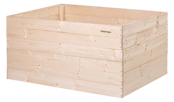 ATMOWOOD Fa magaságyás 120 x 80 x 60 cm