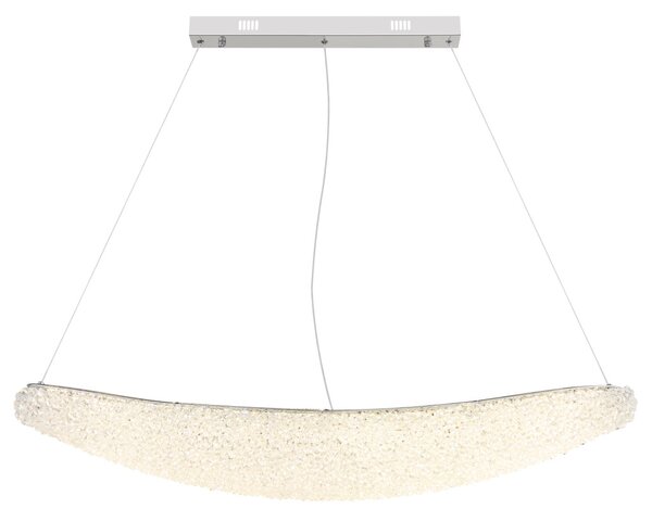 KRISTALLA LED függőlámpa, króm, 105 cm, 2700–6000K