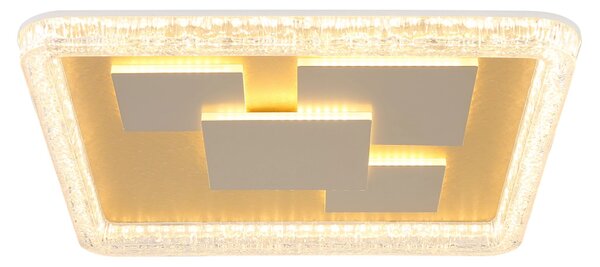 LORAINE LED mennyezeti lámpa, fehér-arany, 48,8 cm, 3000K
