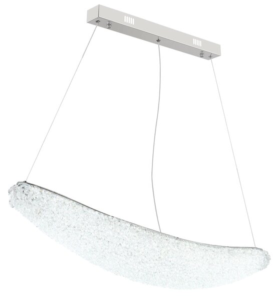 KRISTALLA LED függőlámpa, króm, 105 cm, 2700–6000K