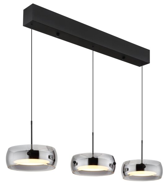 LIVION LED függőlámpa, három fénytesttel