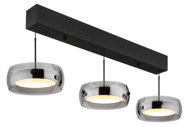 LIVION LED függőlámpa, három fénytesttel
