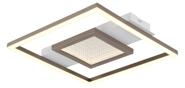 PIKARA LED mennyezeti lámpa, 24 W, króm részletekkel