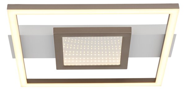PIKARA LED mennyezeti lámpa, 24 W, króm részletekkel