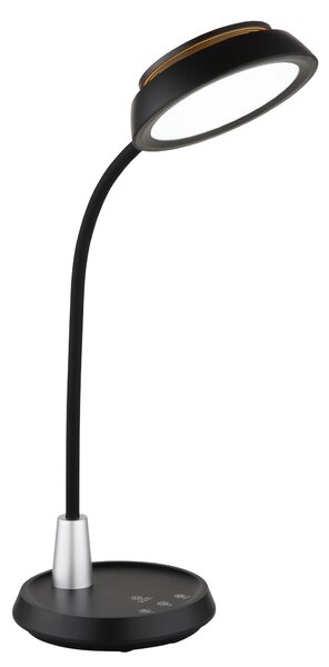KIRK LED asztali lámpa, sötét kivitel