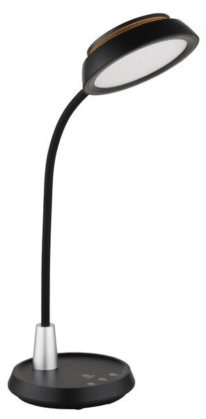 KIRK LED asztali lámpa, sötét kivitel