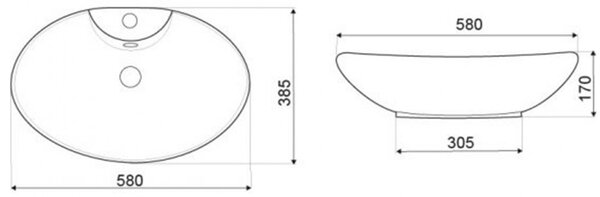 KR-139 kerámia design mosdó
