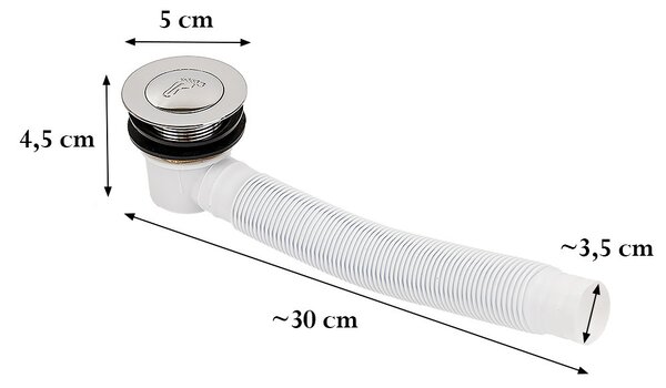 Klik-Klak szifon zuhanytálcához 50 mm