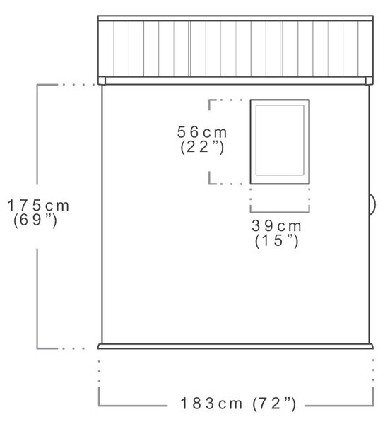 Darwin 6x6 műanyag kerti ház