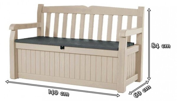 Eden Garden Bench pad és tároló