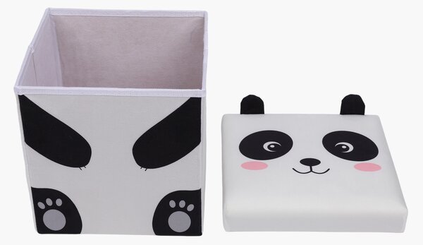 Sinsay - Panda alakú tárolós puff - fehér