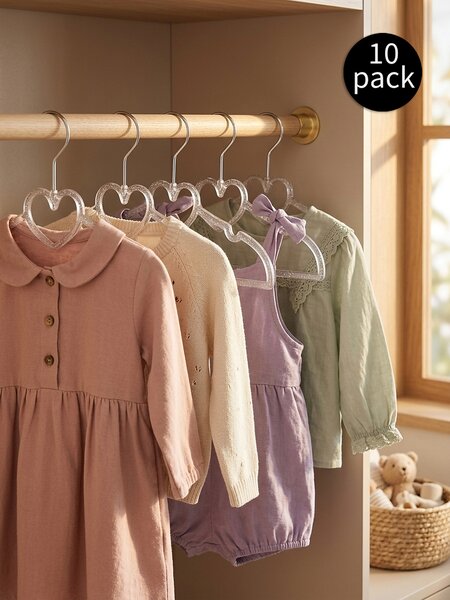 Sinsay - Szív mintás vállfák 10 pack - fehér