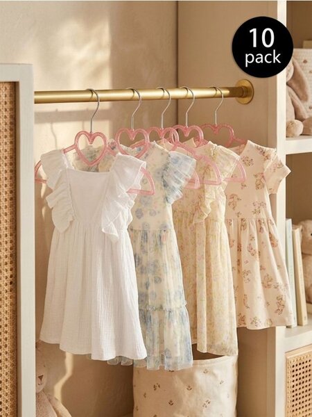 Sinsay - Szív mintás vállfák 10 pack - pasztellpink