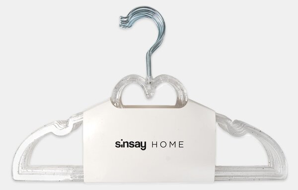 Sinsay - Szív mintás vállfák 10 pack - fehér
