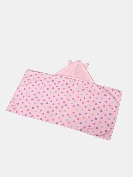 Sinsay - Kapucnis törölköző unikornis mintával - pasztellpink