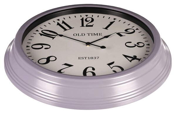 Falióra 58 cm átmérő MDF üveg fém kerettel OLD TIME felirattal