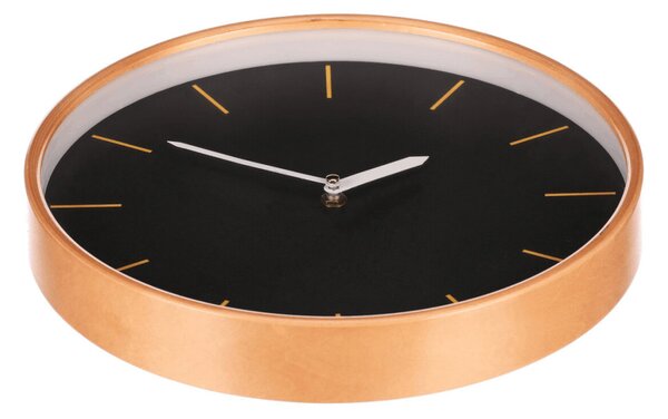 Falióra 32 cm átmérő, MDF fa kerettel, fekete