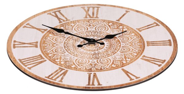Falióra 34 cm átmérő, MDF, mandala mintával