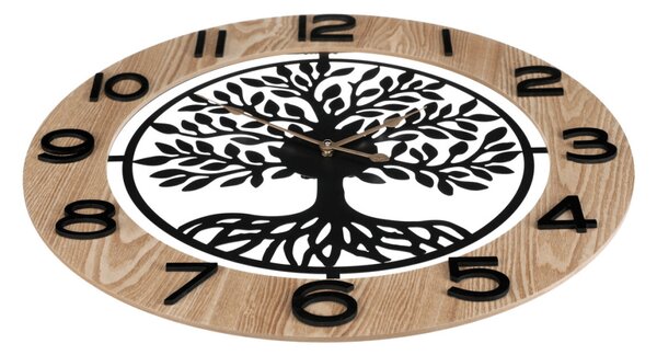 Falióra 60 cm átmérő MDF és fém életfa mintával