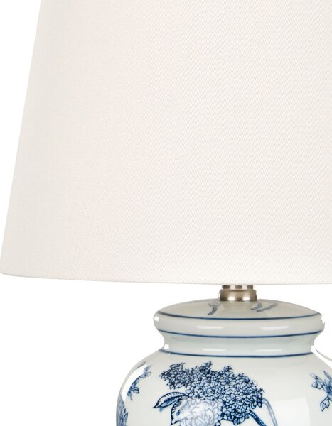 Asztali lámpa BELUSO Porcelán Fehér/kék