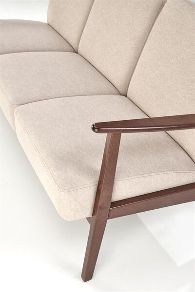 Háromszemélyes kanapé Milian 3 (bézs + dió)