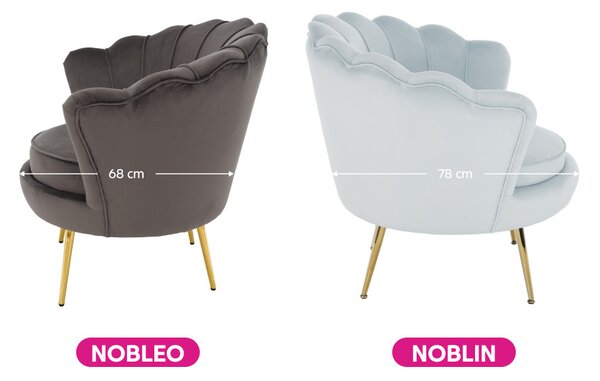 Fotel Nolano (szürkekék)
