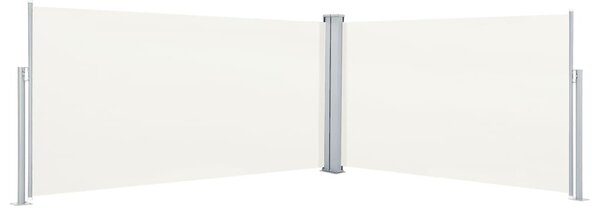 VidaXL krémszínű behúzható oldalsó napellenző 160 x 600 cm