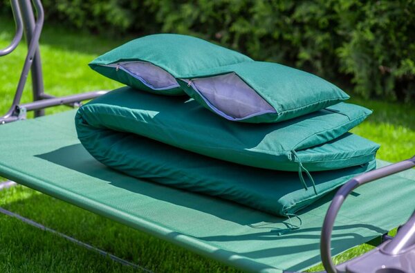 Funfit Garden Deluxe dönthető kerti Hintaágy - zöld