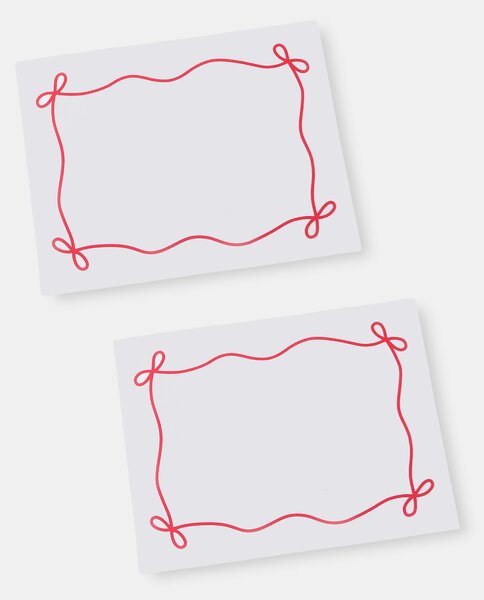 Sinsay - Asztali alátétek dekoratív szegéllyel 2 pack - élénkpink