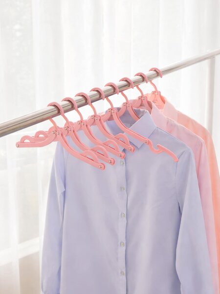 Sinsay - Összecsukható ruhaszárító vállfák 5 pack - pasztellpink