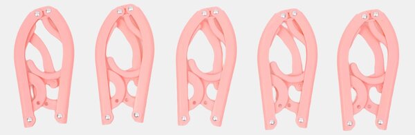 Sinsay - Összecsukható ruhaszárító vállfák 5 pack - pasztellpink